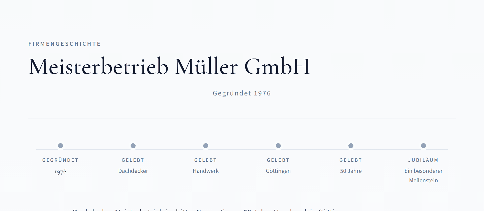 50 Jahre Meisterbetrieb